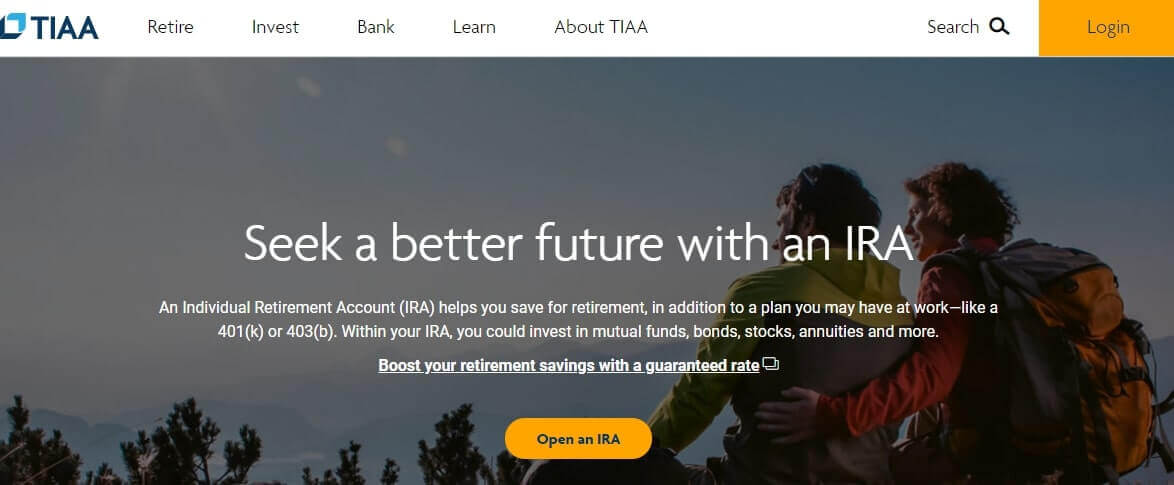 tiaa's ira page