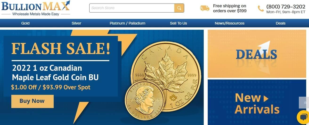 bullionmax homepage